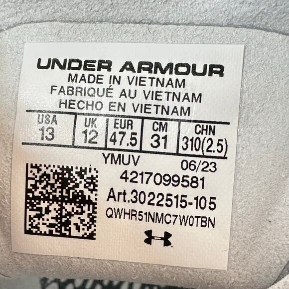 Under Armour HOVR Shakedown Halo Track Cleat Spikes 3022515 Mens Size 12 NWOB - Picture 5 of 7